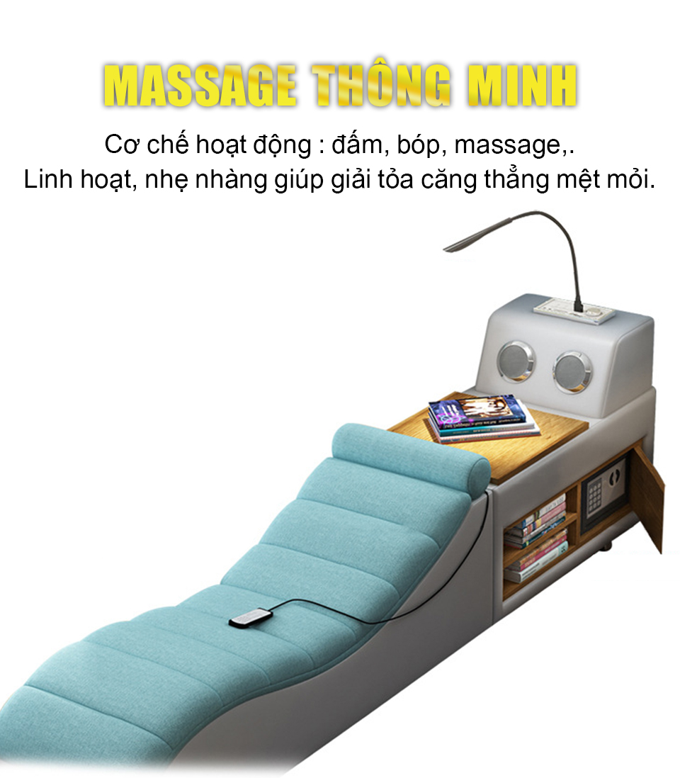 giường massage haruko với công nghệ massage toàn thân