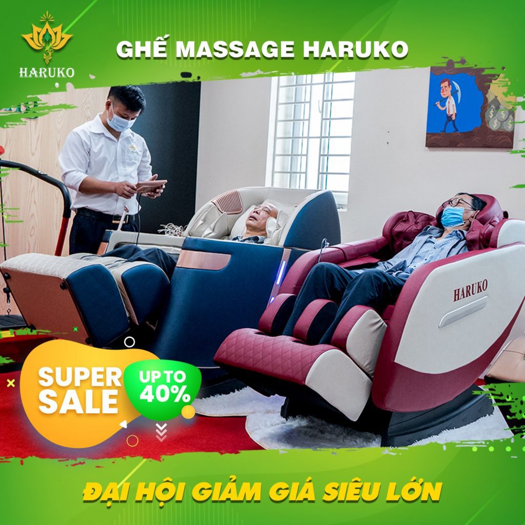 Ghế massage Haruko được sản xuất theo công nghệ Nhật Bản 
