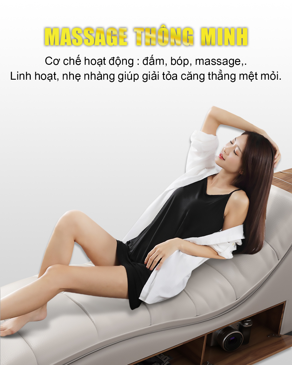 giường massage haruko với công nghệ massage toàn thân