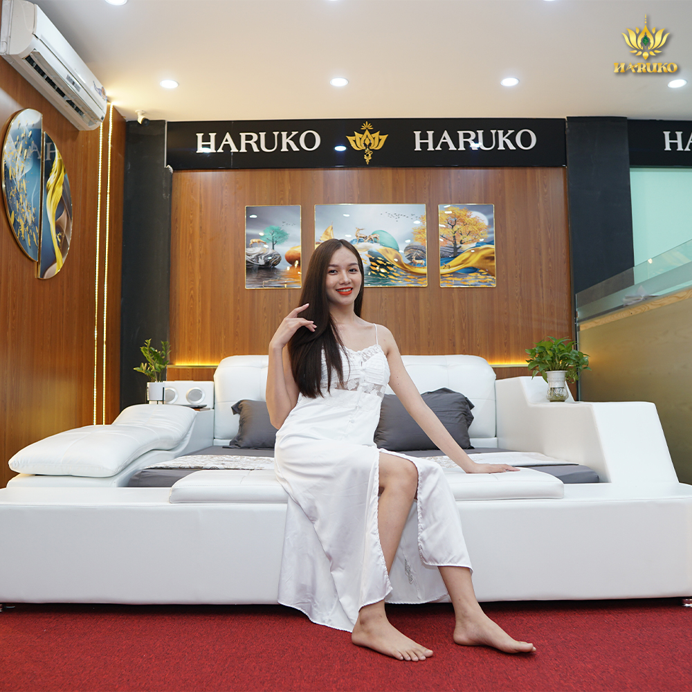 Giường massage Haruko với nhiều tính năng hiện đại phù hợp cho mọi nhu cầu sử dụng