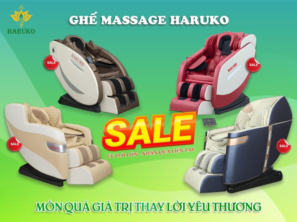 Haruko địa chỉ bán ghế massage uy tín mà bạn có thể chọn mặt gửi vàng