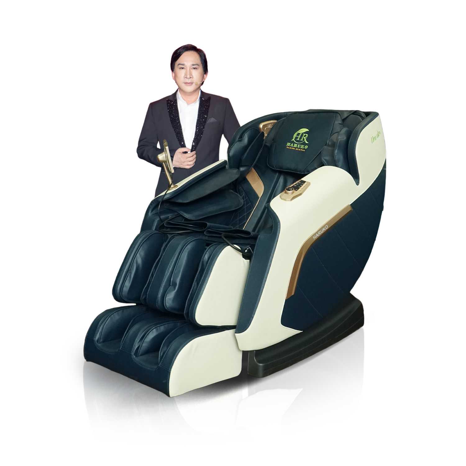 Ghế Massage Toàn Thân 4D Haruko A6 Pro Màu Trắng Xám 4 4.4