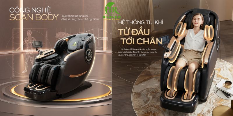 ghế massage cho người tai biến